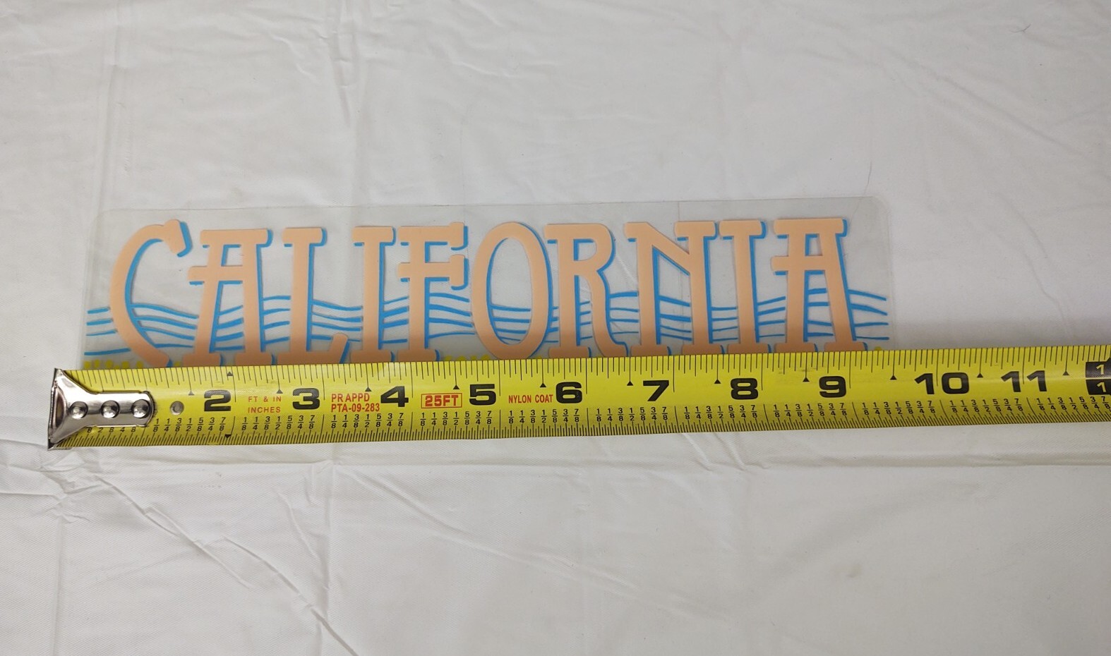 California Bumper Sticker Beach Waves Clear Multicolor Travel Souvenir Art