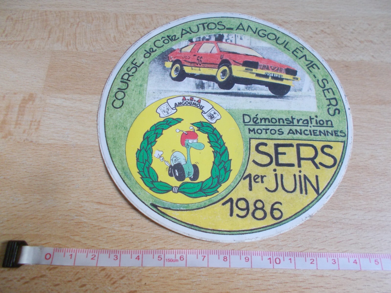 Sticker Race Of Side / Coast Autos Angoulême-sers – 1986