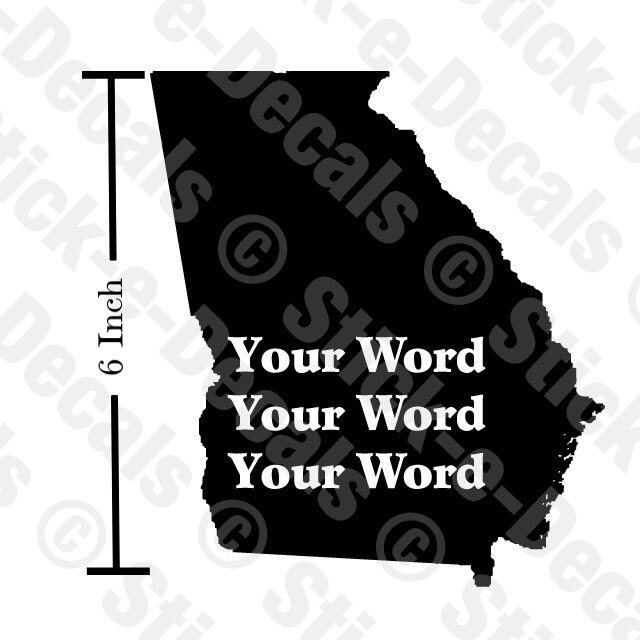 GEORGIA STATE PRIDE Customizable Decal Personalize Food Teams Pecan Pie Atlanta