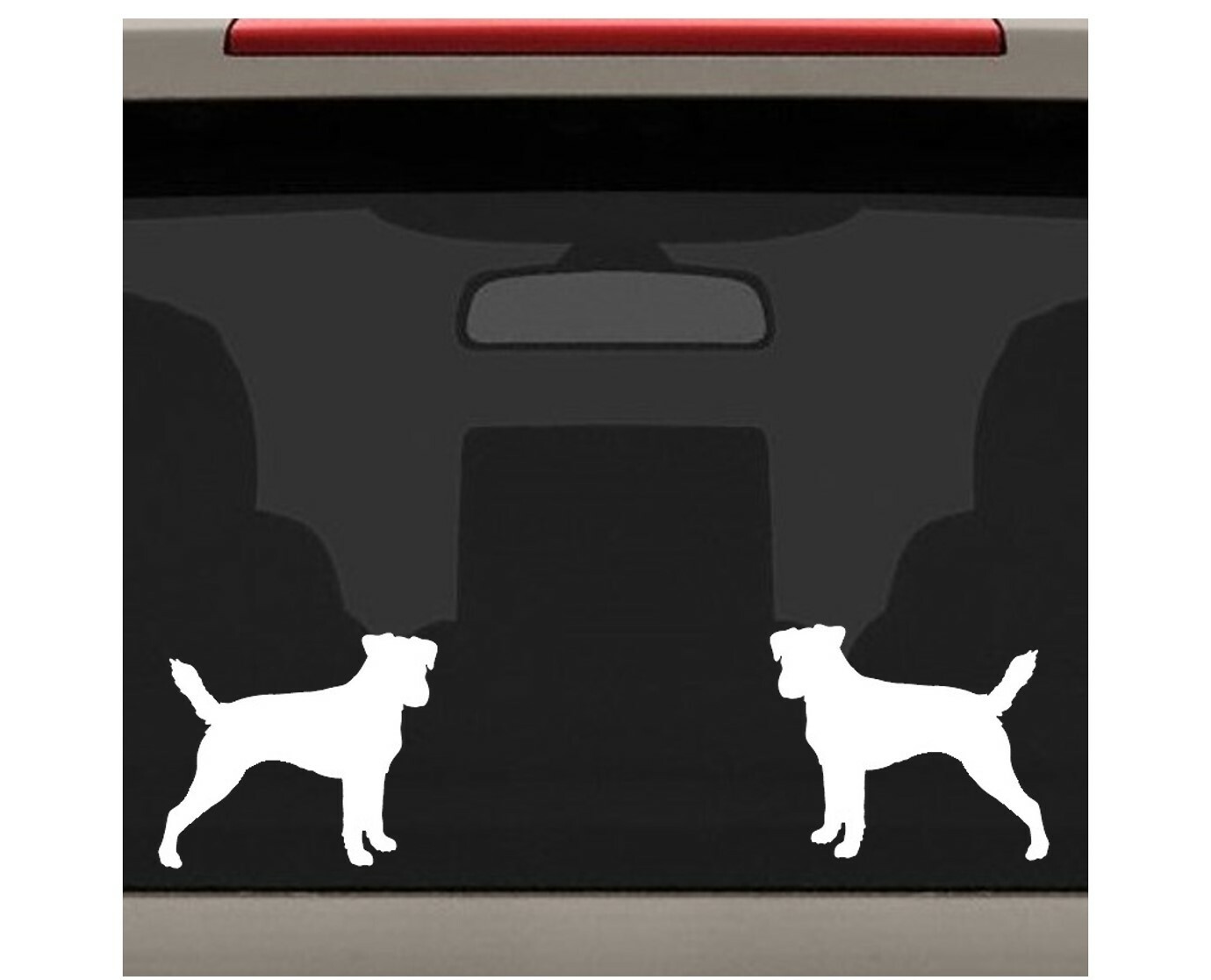 2-Count Jack Russell Terrier Dog Decal Sticker for Car Window BG 647 Pet Gift