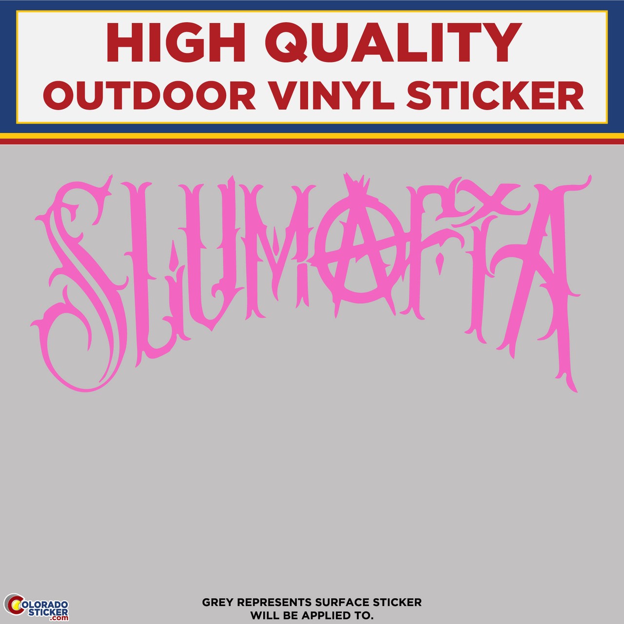 Slumafia Text, Die Cut High Quality Vinyl Sticker Decal