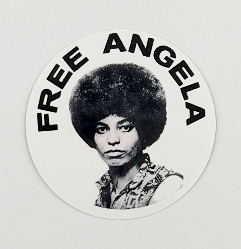Free Angela Davis Black Panther Party Sticker A016S