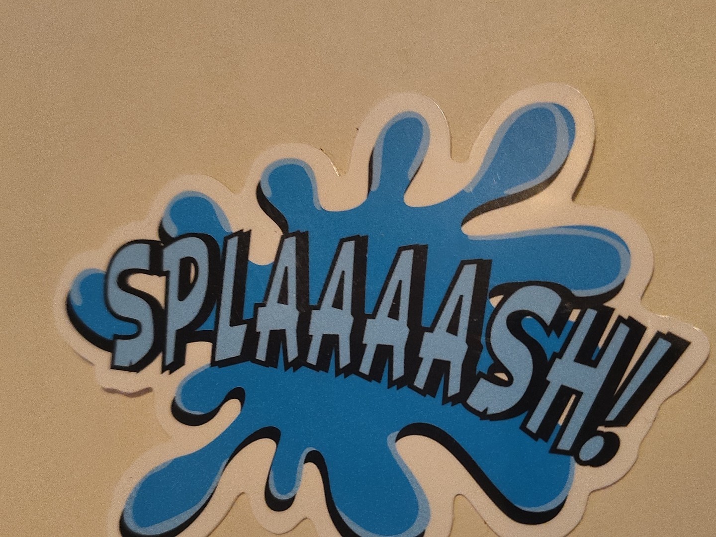 SPLAAAASH Blue Funny Skateboard Laptop Decal Sticker 3.25"