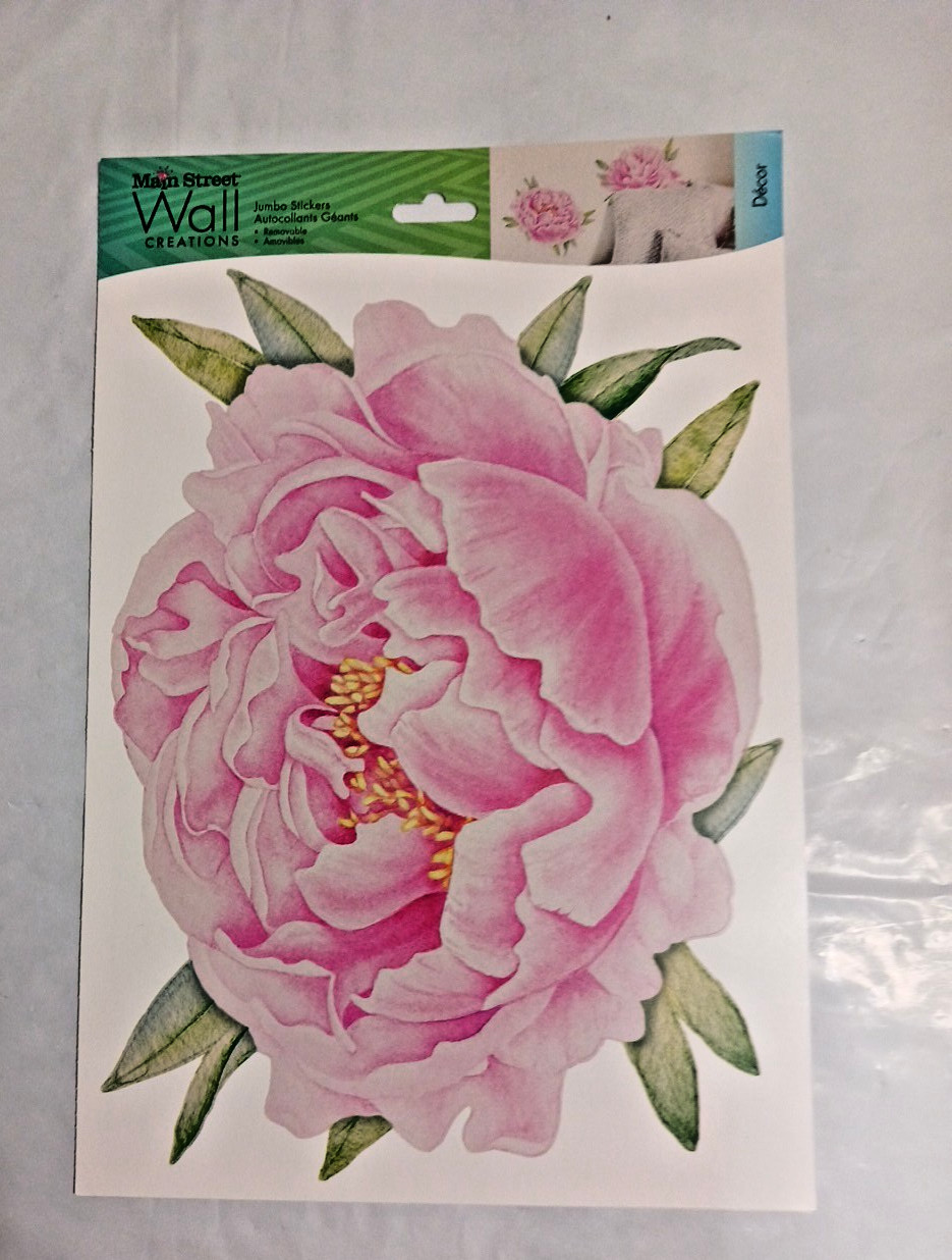 Jumbo wall stickers Large flowers decals roses lilac cactus. you get all 6 packs