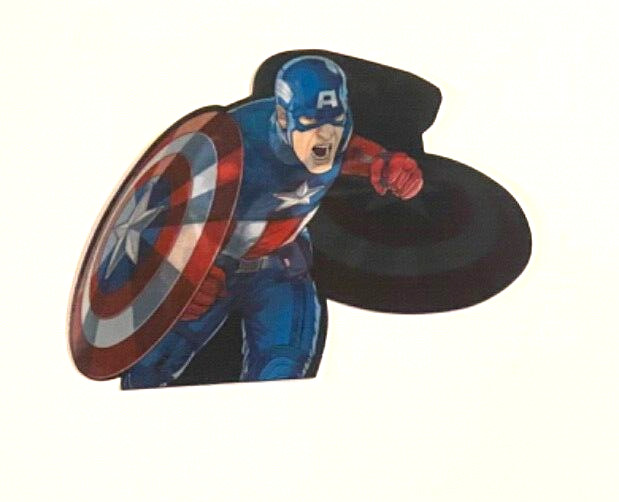 Captain America Motion Image Changing Sticker Marvel Avengers Shield Superhero