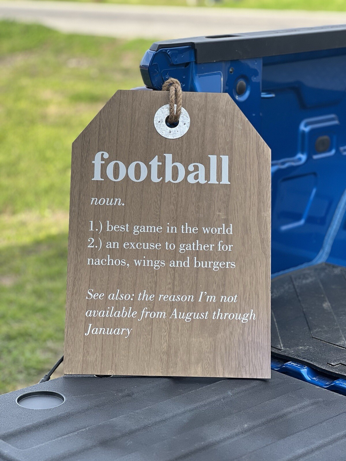 FOOTBALL SIGN DECOR
