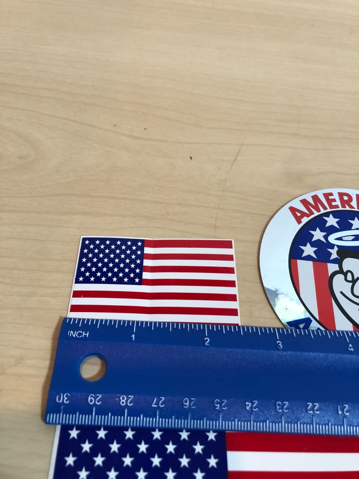LOT of 3 America USA Flag Stickers – American & Proud Good Sam #F78