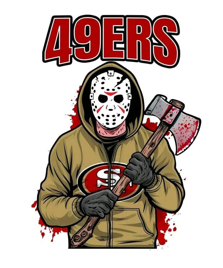 San Francisco 49ers Jason Sticker Decal Laptop Wall Mirror Cup Tumblr Locker