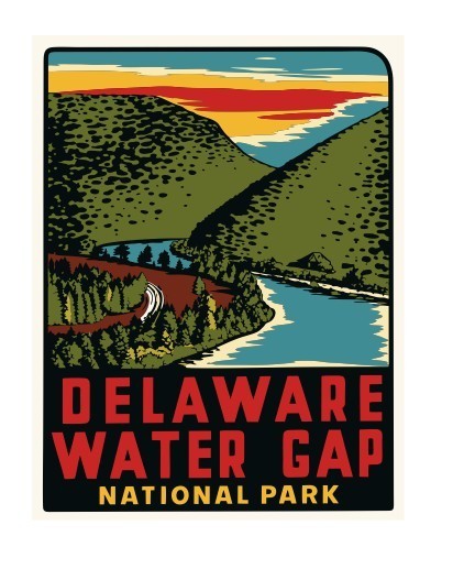 Delaware Gap Vintage Style Sticker Decal R8593