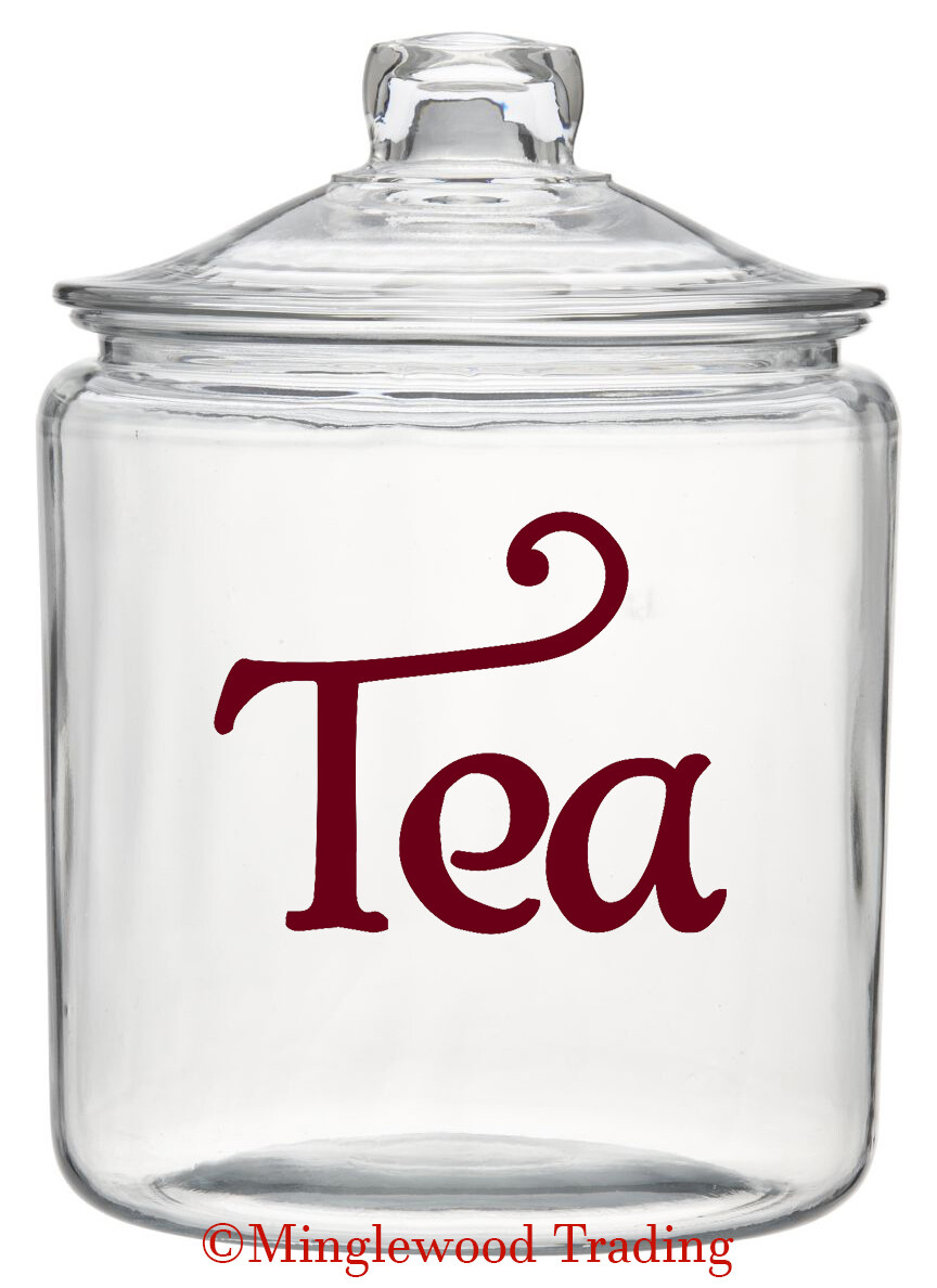 TEA Vinyl Sticker – Kitchen Organization Label – Die Cut Decal – Bags – Swash