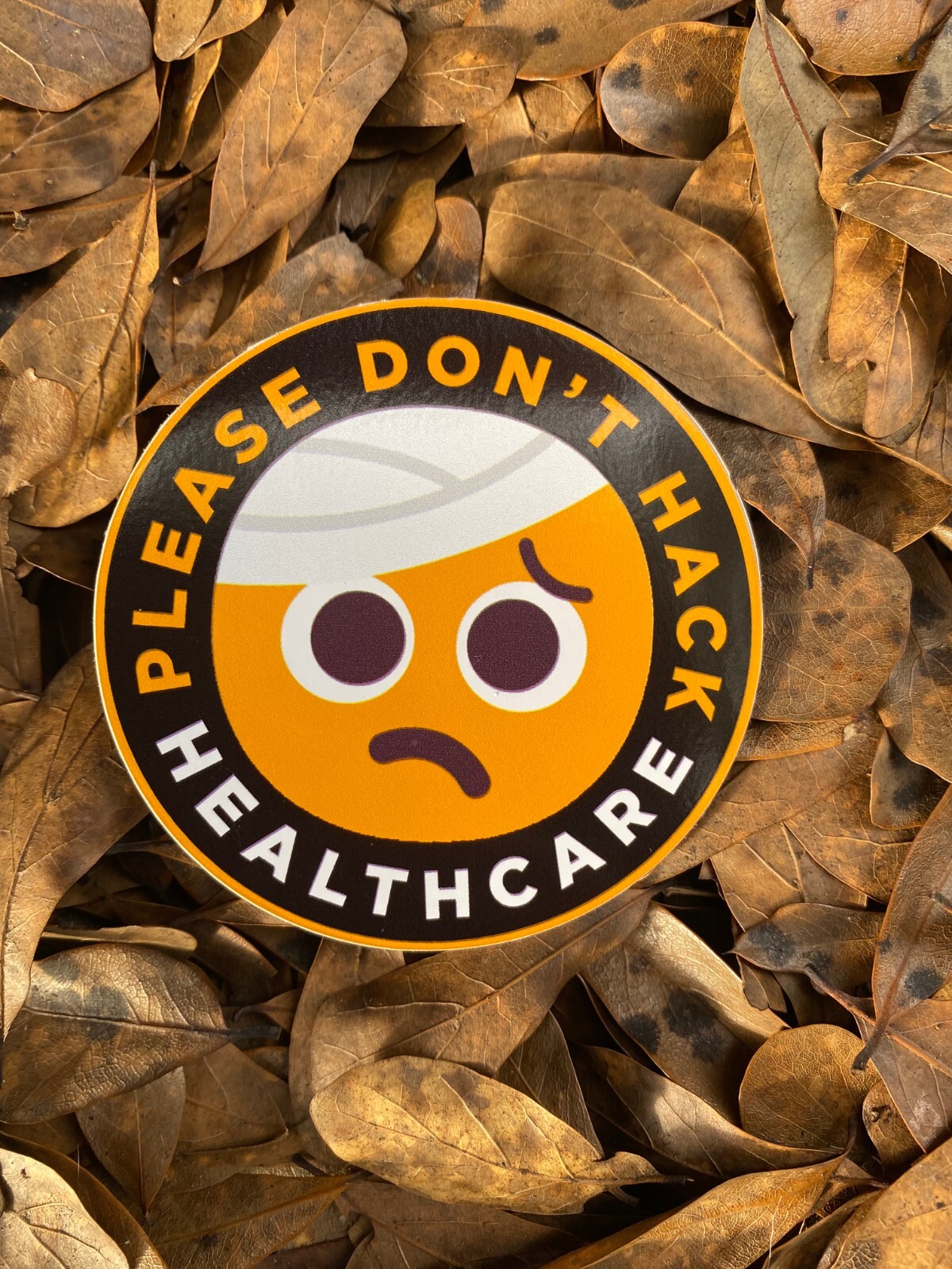Please Don't Hack Healthcare vinyl decal stickers