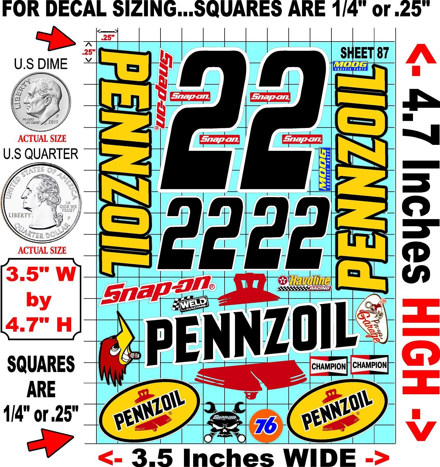 White Vinyl Sticker Sheet 87 F1axialmcd-R/c Model Decal fits 1/24-1/16 Scale CUT