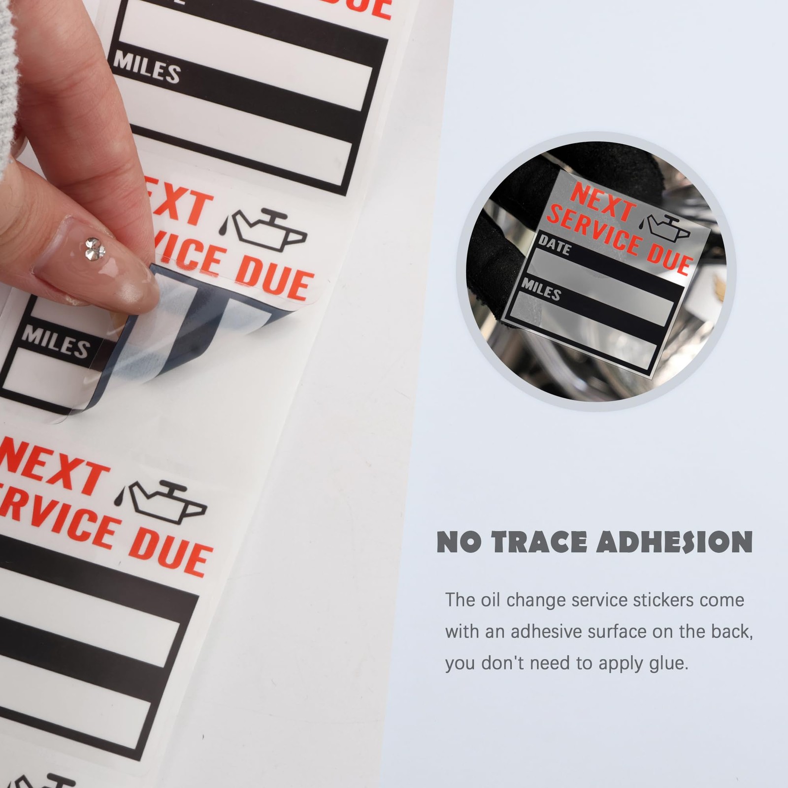 300PCS Car Oil Change Stickers for Windshield,Next Service Due Sticker,2"x2" …