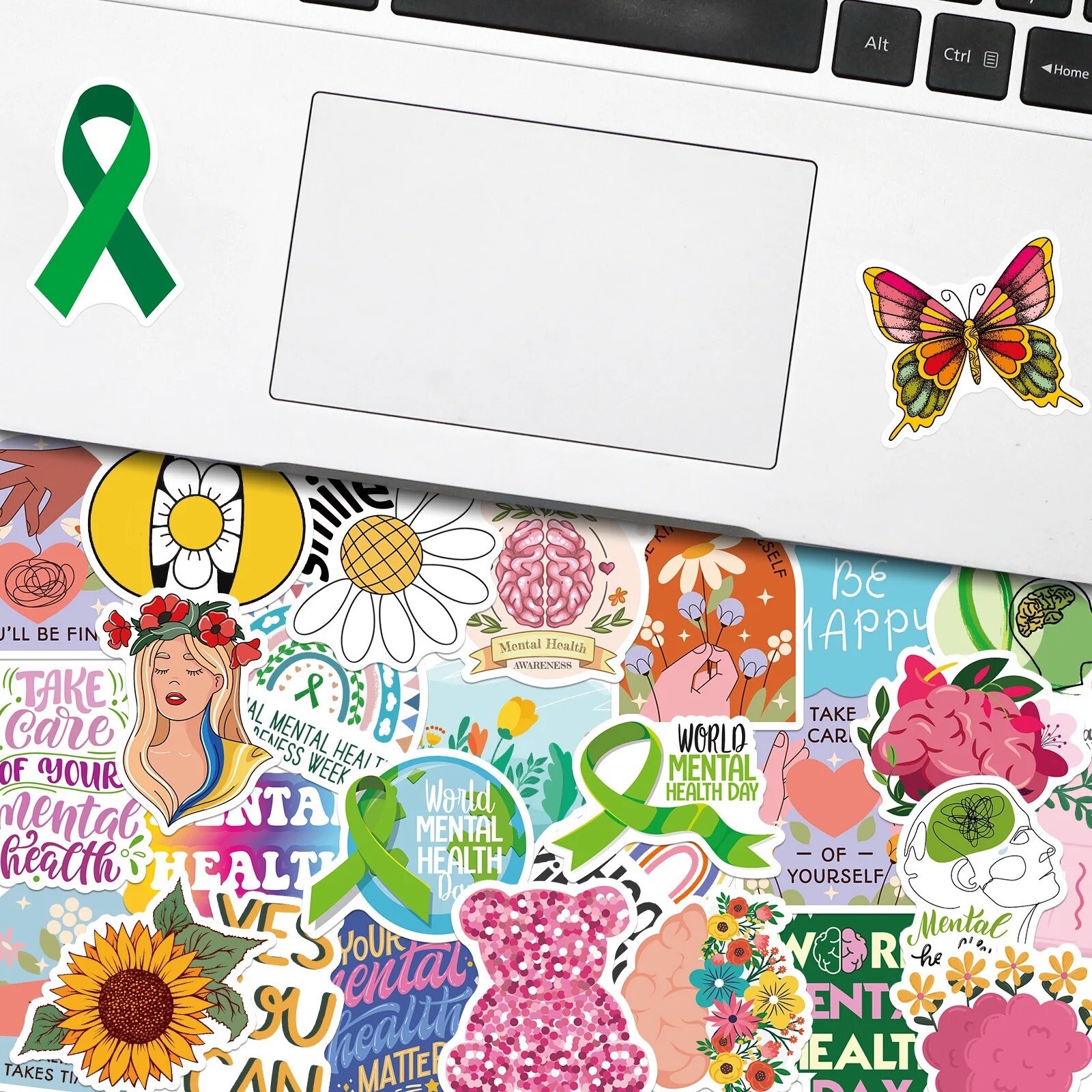 50 PCS World Mental Health Day Stickers Decals Hydro Truck Yeti Free Shipping