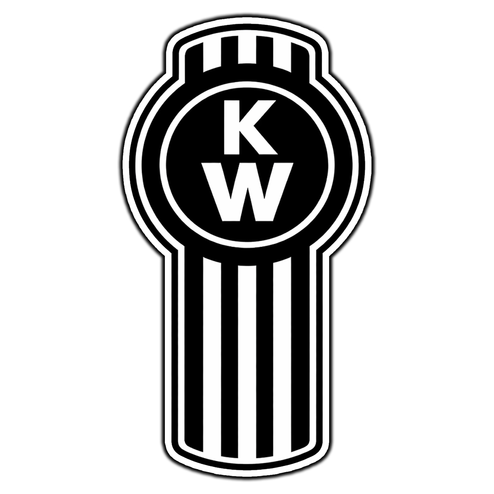 Kenworth Logo Black #2 Sticker Waterproof Vinyl Decal Die-Cut