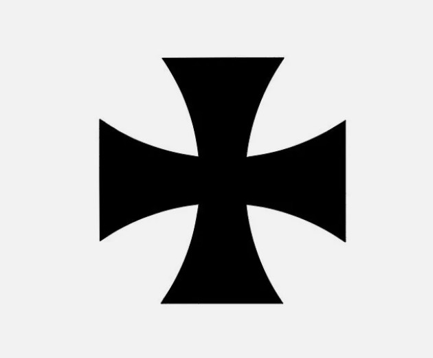 Iron Cross Vinyl Die Cut Decal Sticker – Motorcycle Biker Chopper Maltese