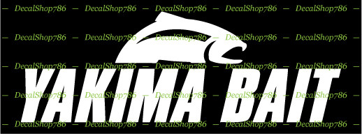 YAKIMA Fishing Baits -Outdoor Sports- Car/SUV Vinyl Die-Cut Peel N' Stick Decals