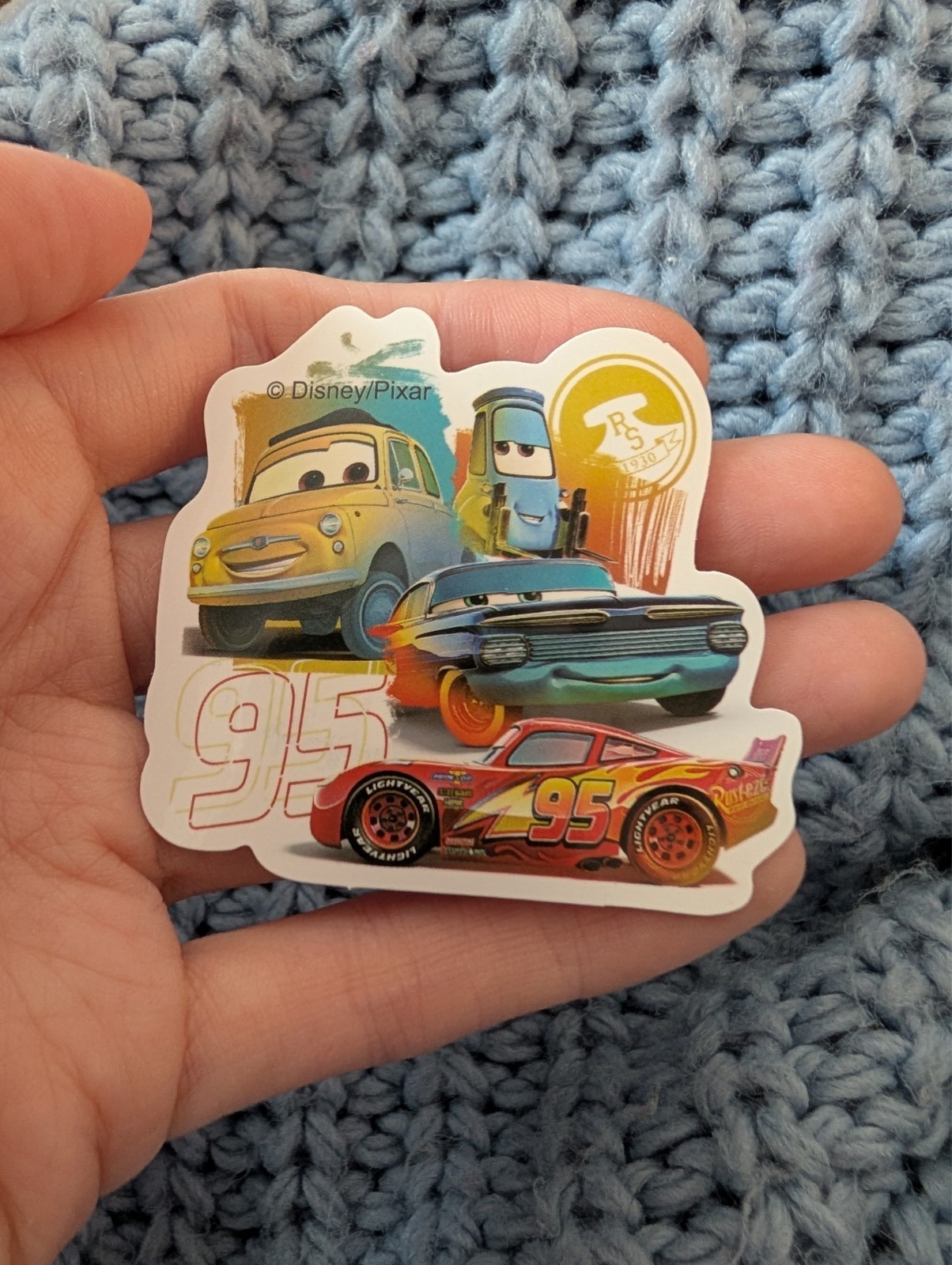 Cars, Pixar, Sticker, Disney, Lightning McQueen, Mater, Sally, Doc Hudson