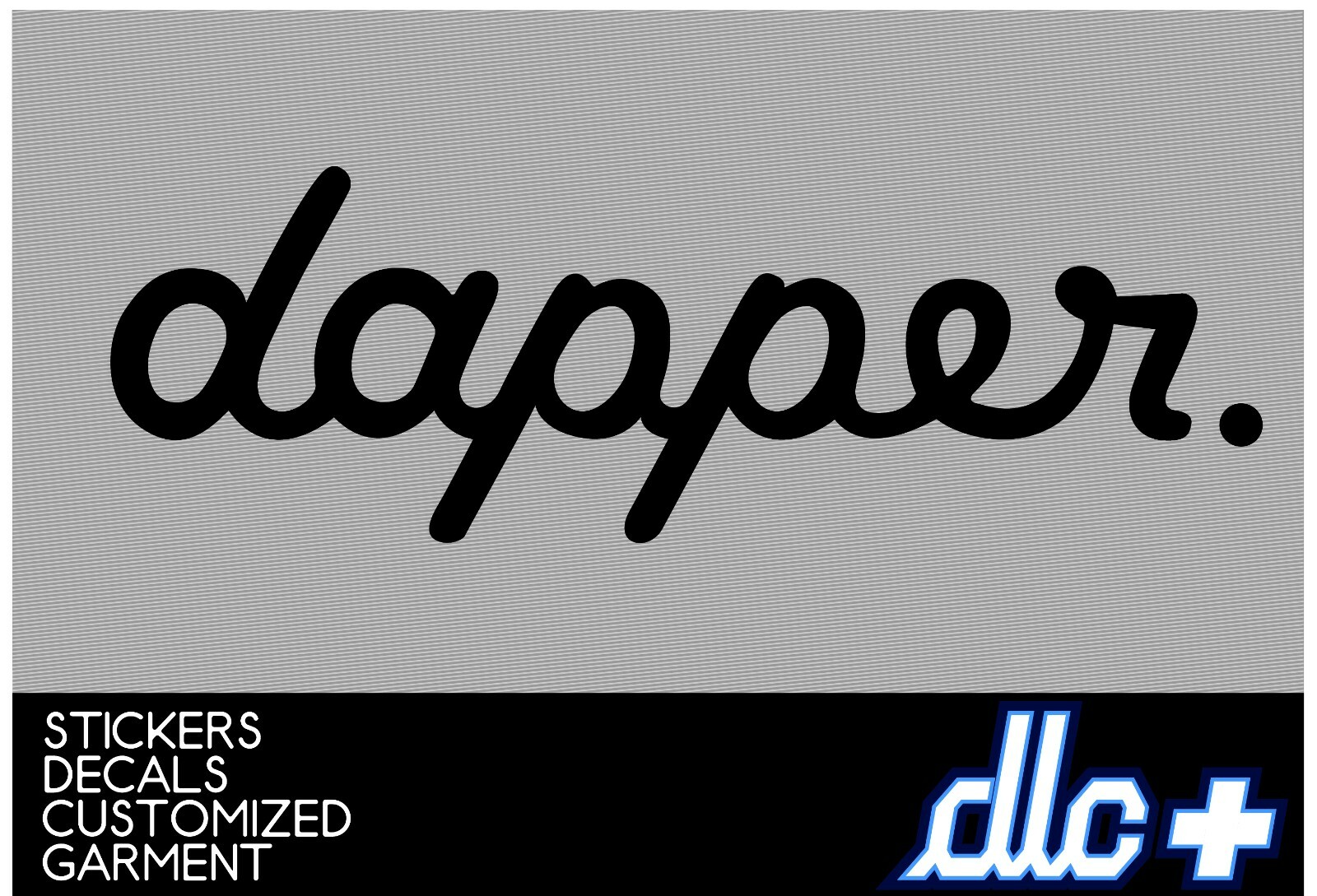 dapper logo Decal adhesive Avery windshield banner