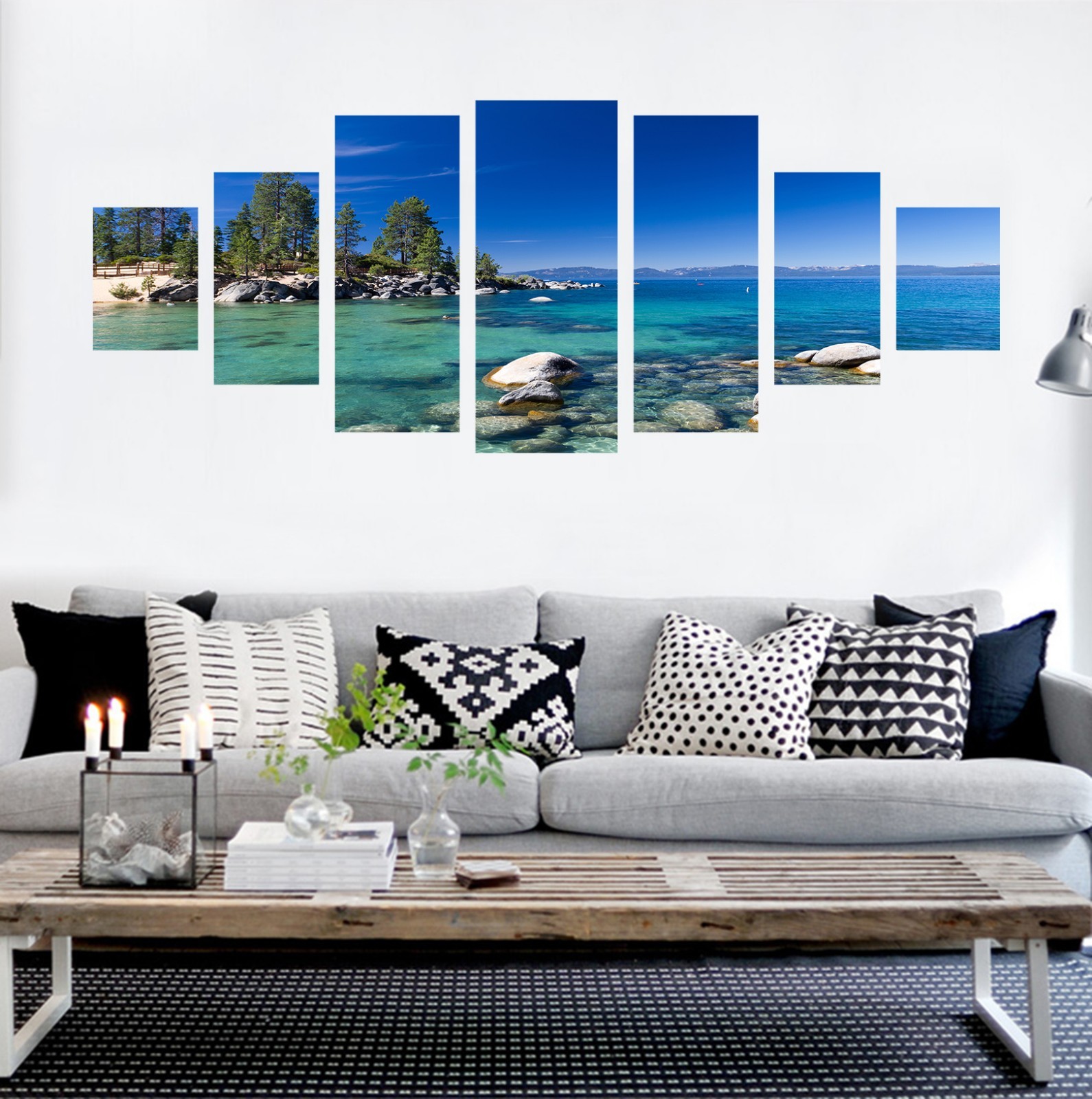 3D River Tree Sky 72 Unframed Print Wall Paper Decal Wall Deco Indoor AJ Jenny