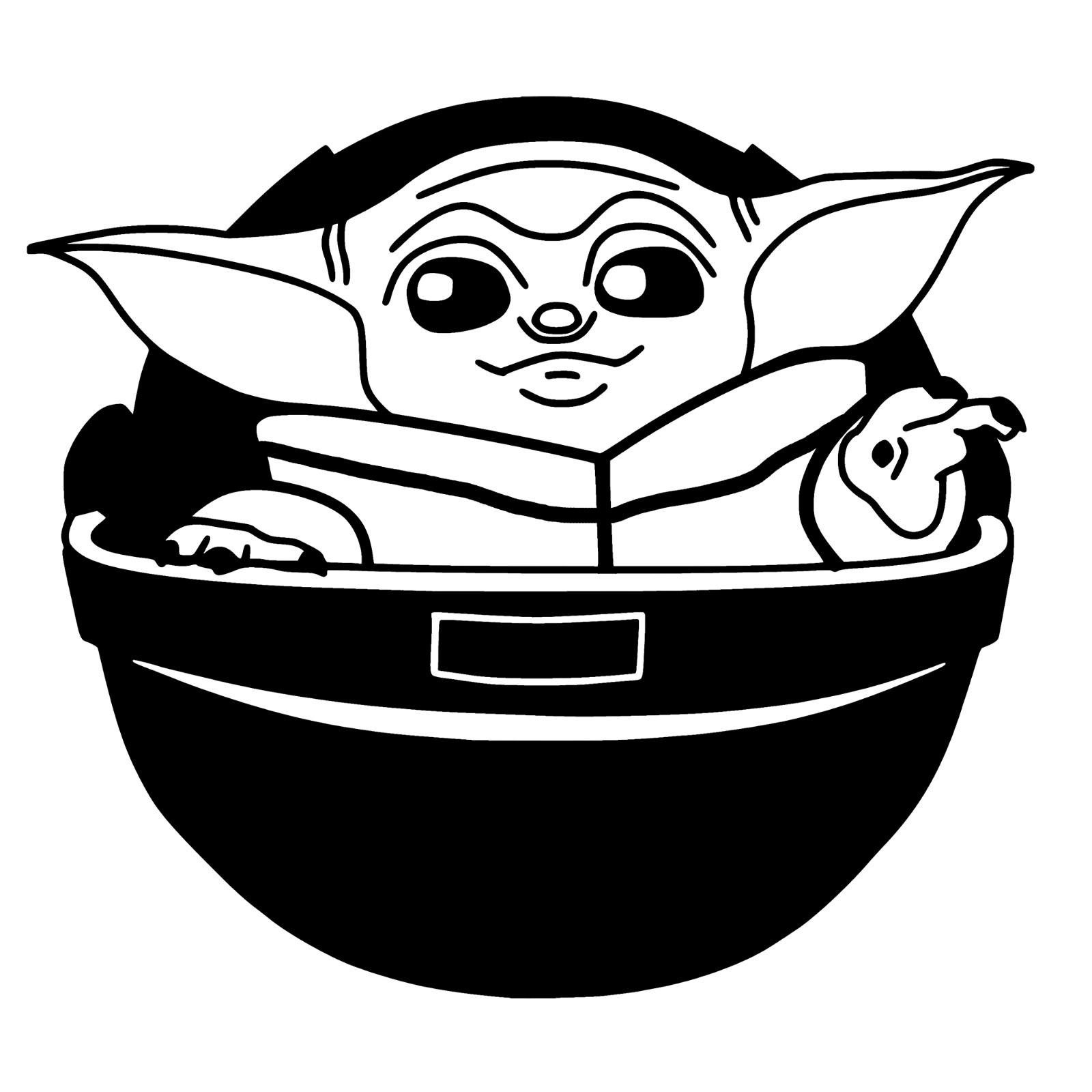 6" Grogru The Child Baby Yoda The Mandalorian Star Wars Vinyl Decal Sticker