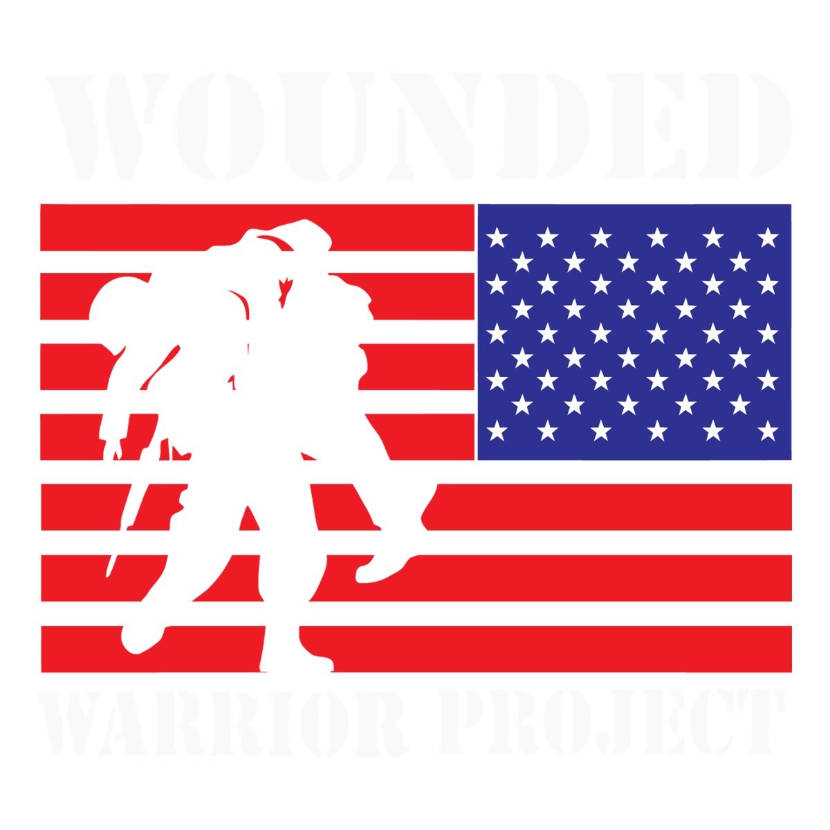 Wounded Warrior Project Usa Flag | Veterans Day Sticker, max. 4 x 4"