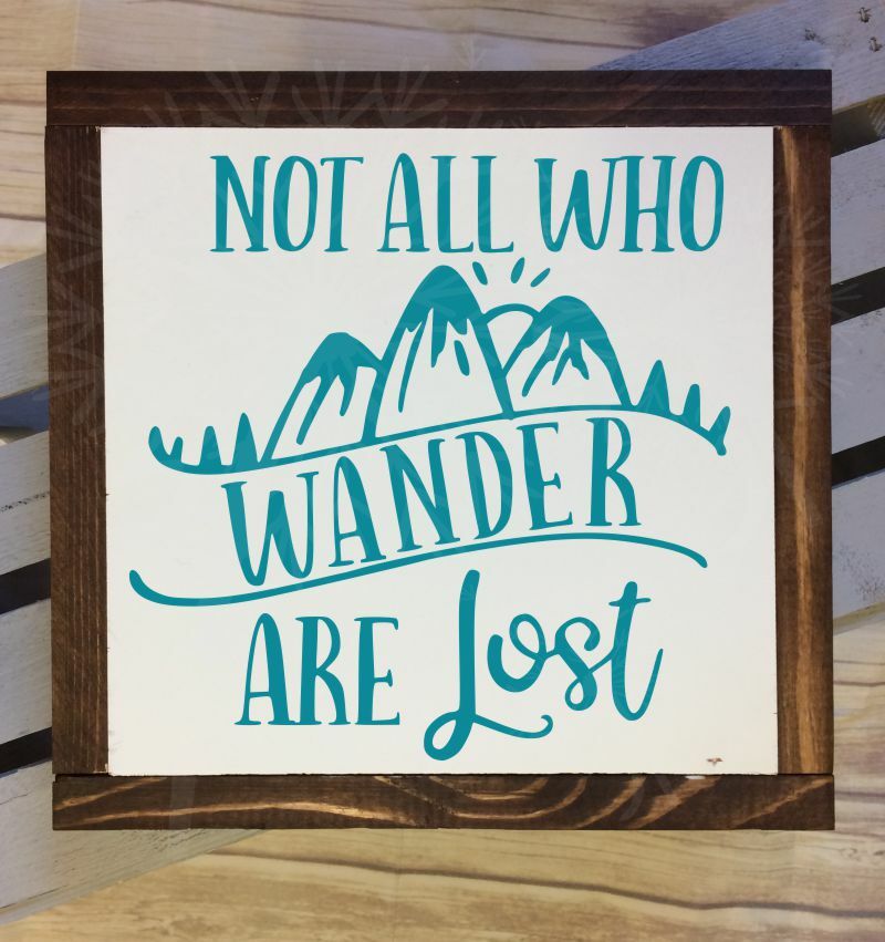 Travel RV Wall Art Decal Not All Who Wander Are Lost Inspirational Camper Quotes
