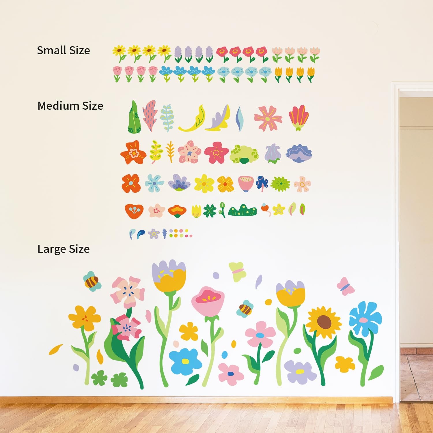 Original Hand Drawn Memphis Colorful Abstract Shape Wall Decals Peel and Stic…