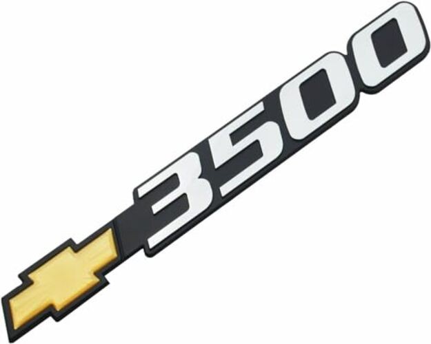 1Pc 01-07 Silverado 3500 Bowtie Emblem 3D Badge with 3M Adhesive Nameplate