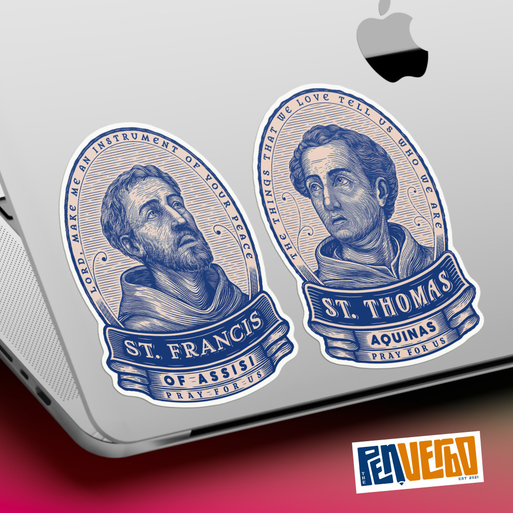 Saint Francis of Assisi Quote Sticker | Saint Quote | Religious Sticker | SQ444