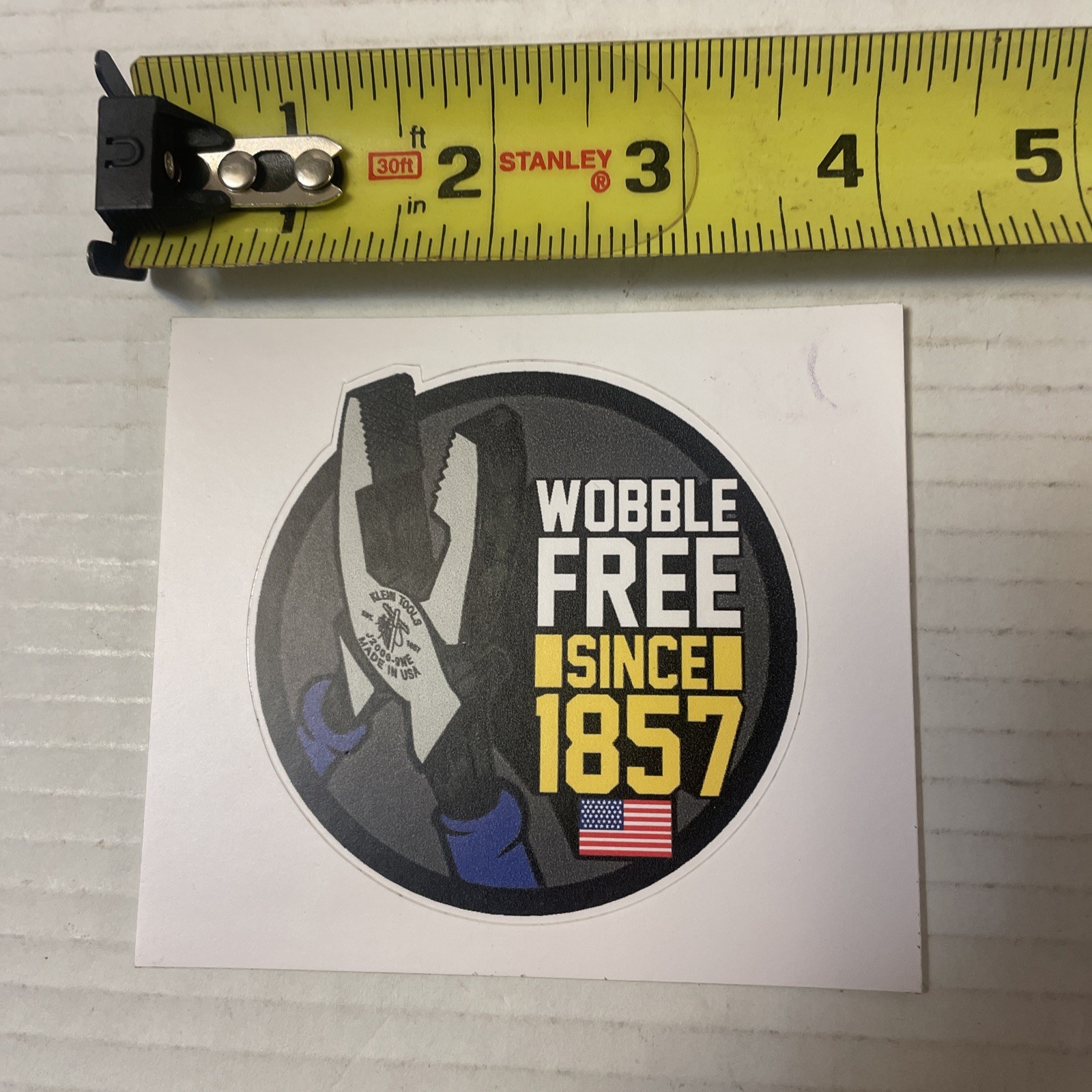 Klein Tools Tradesman Club Exclusive Giveaway Sticker Jan 2023 Wobble Free