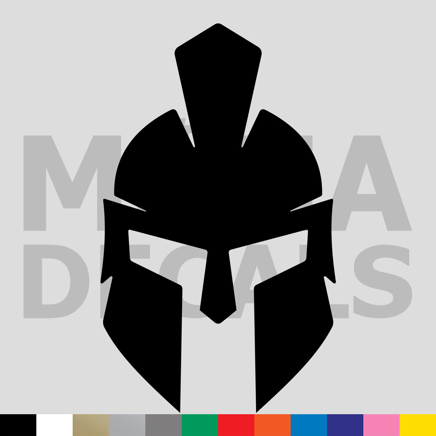 Spartan Helmet Vinyl Die Cut Decal Sticker – Corinthian Sparta Greek Armor