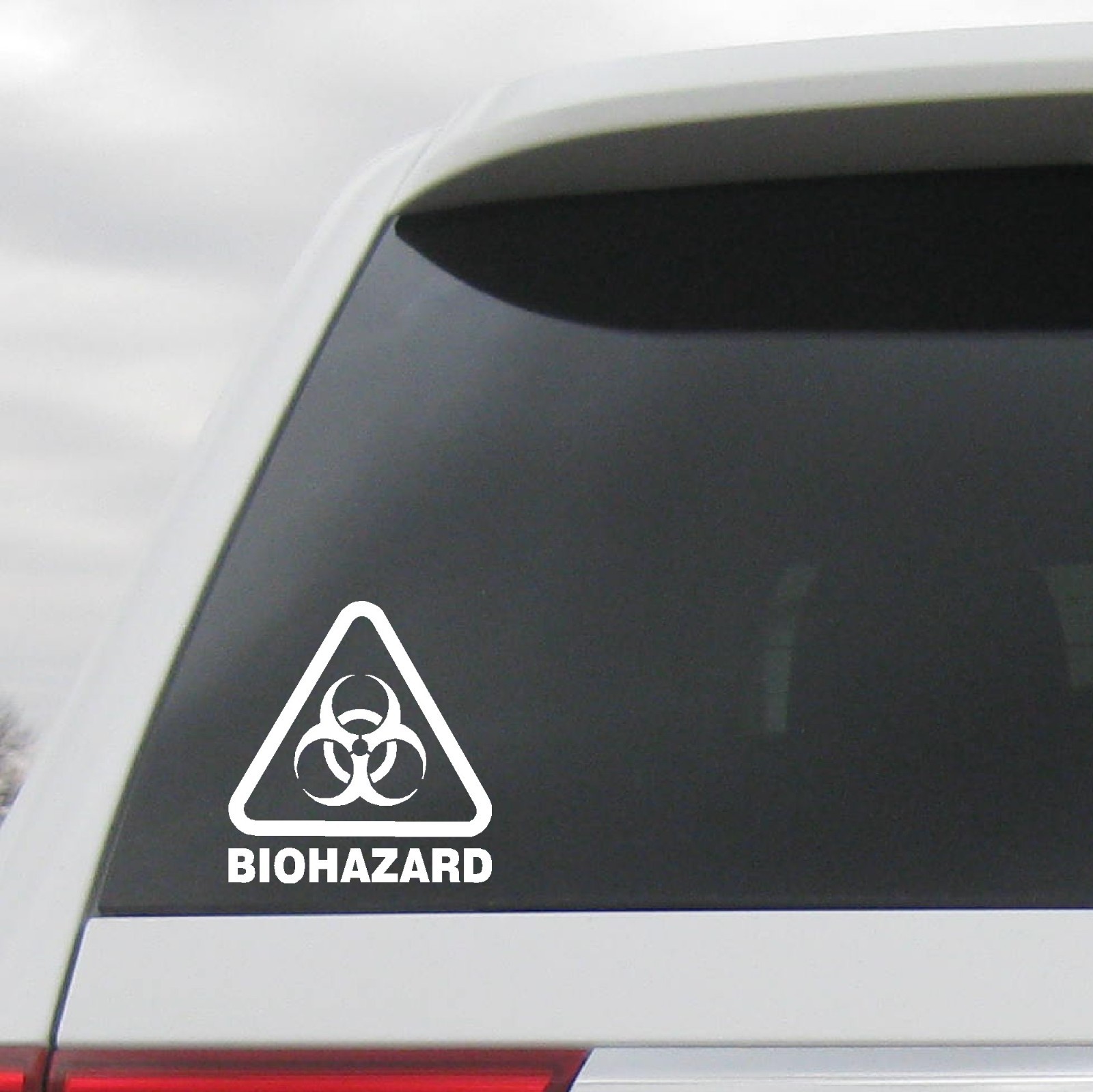 BIOHAZARD DECAL BIOSAFETY SYMBOL WARNING WINDOW WALL COMMERCIAL BUSINESS SIGN