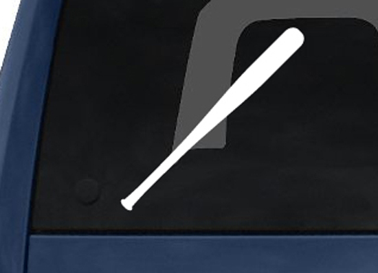 Sports Silhouette- Baseball Bat Version 1 – Car Tablet Vinyl Decal