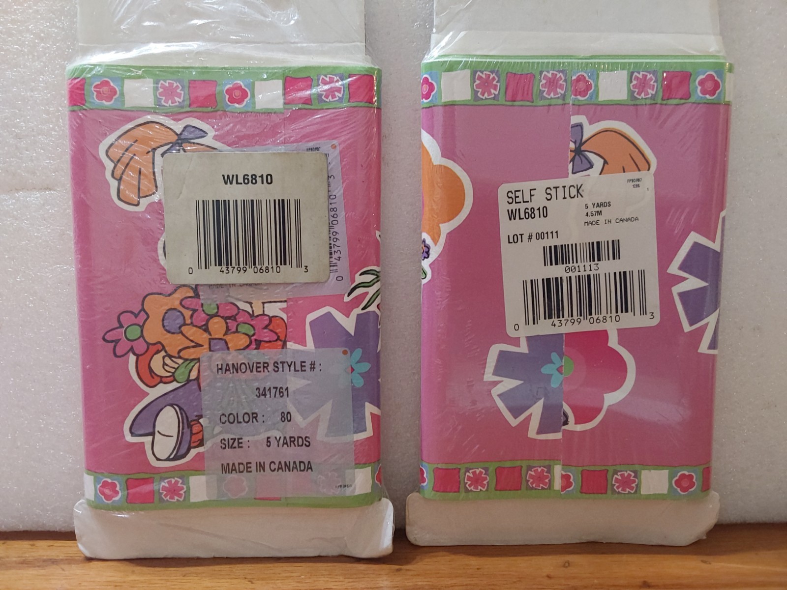 Rugrats Removable Self-Sticker Wall Border 90's Kids Nickelodeon 5 Yrds 7" 2 Pk