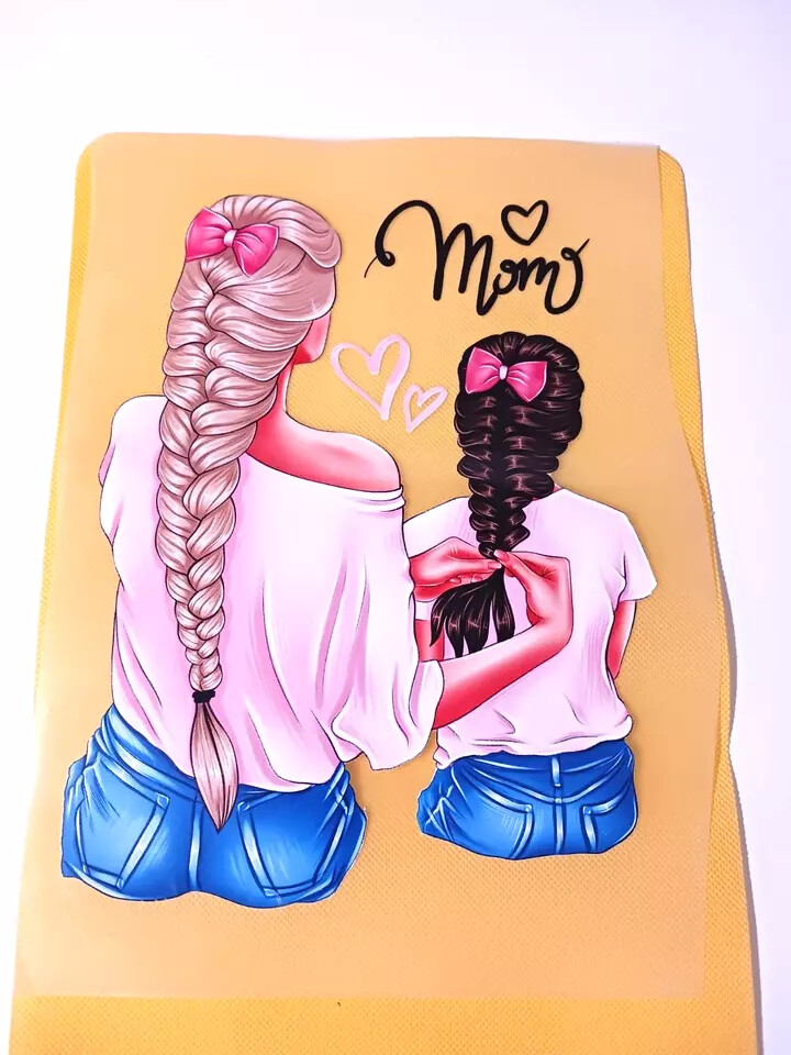 Supper Mom Sublimations Iron Stickers For T-shirt Hoodies Jackets (3 Pack)