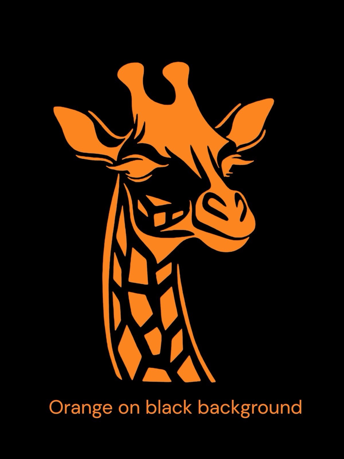 Giraffe Head Decal for car Windows Laptops most Smooth Surfaces