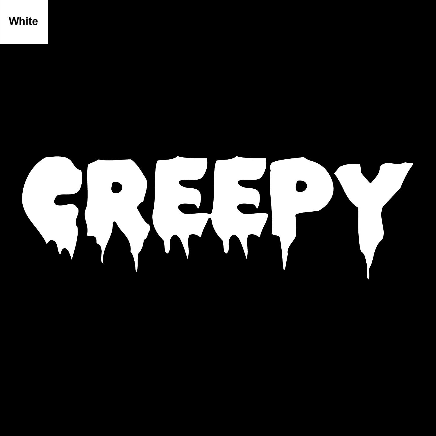 Creepy Sticker Halloween Decals