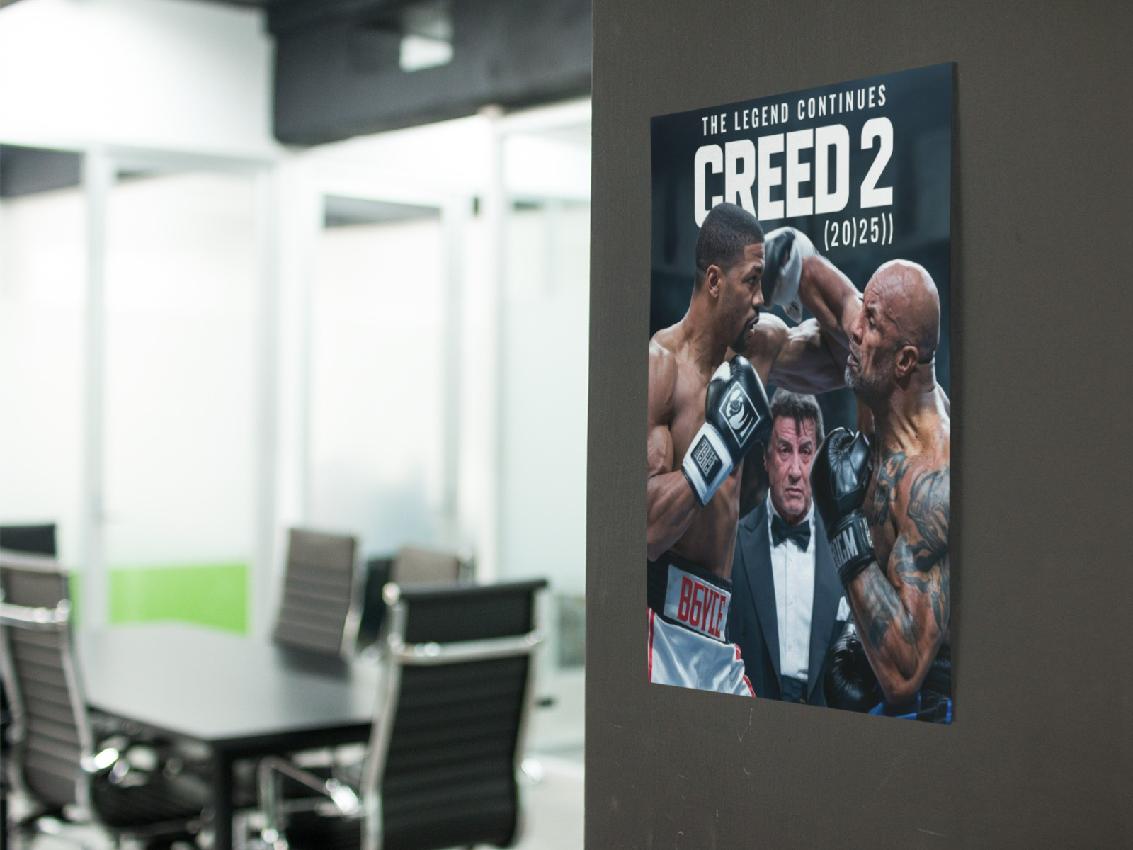 Boxing Champion Movie Inspired Wall Vinyl Decal Poster Removable Adhesive