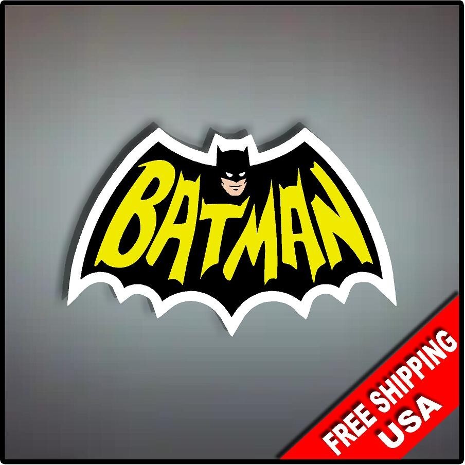 Batman Vintage Decal Sticker 6" x 4"