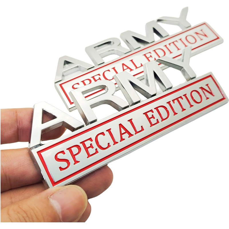 2pack Army Special Edition Emblems, Army Car Emblem 3D Badge Decal Car Truck SUV