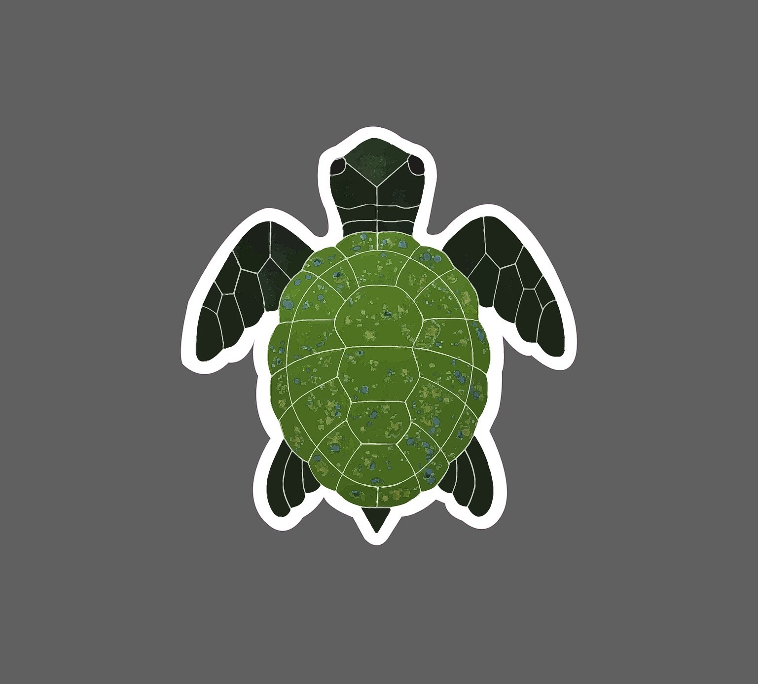 Sea Turtle Sticker Green Waterproof NEW – Buy Any 4 For $1.75 EACH Storewide!