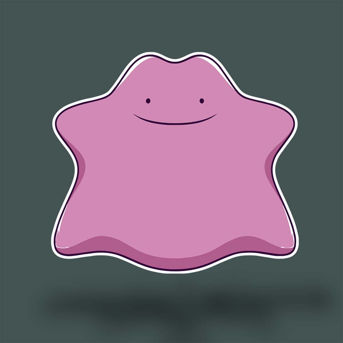Funny Ditto Sticker – Pokémon Vinyl Decal (3–8" Wide) | Glossy Weatherproof