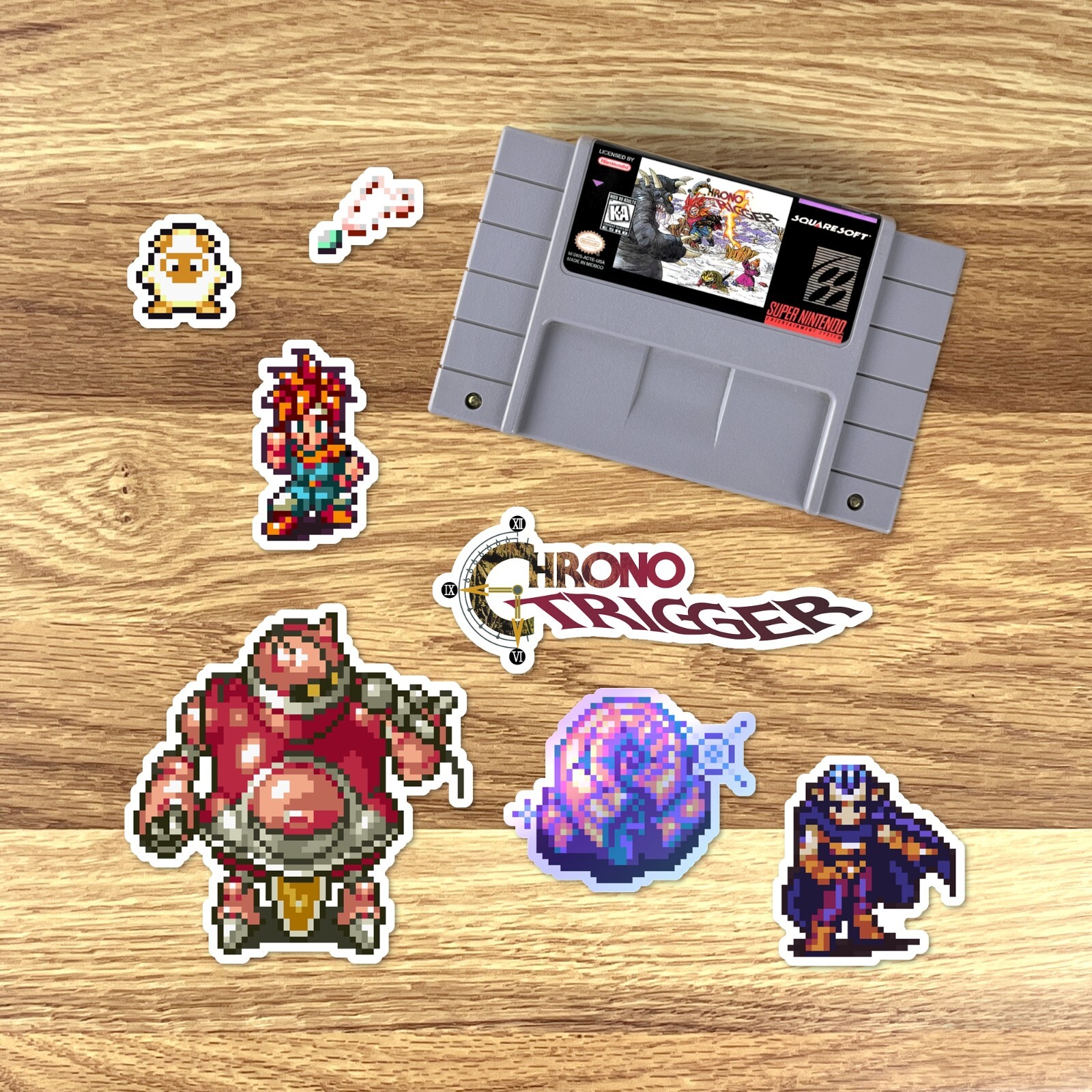 Chrono Trigger Stickers Super Nintendo SNES Pixel Art 58 Sticker Pack