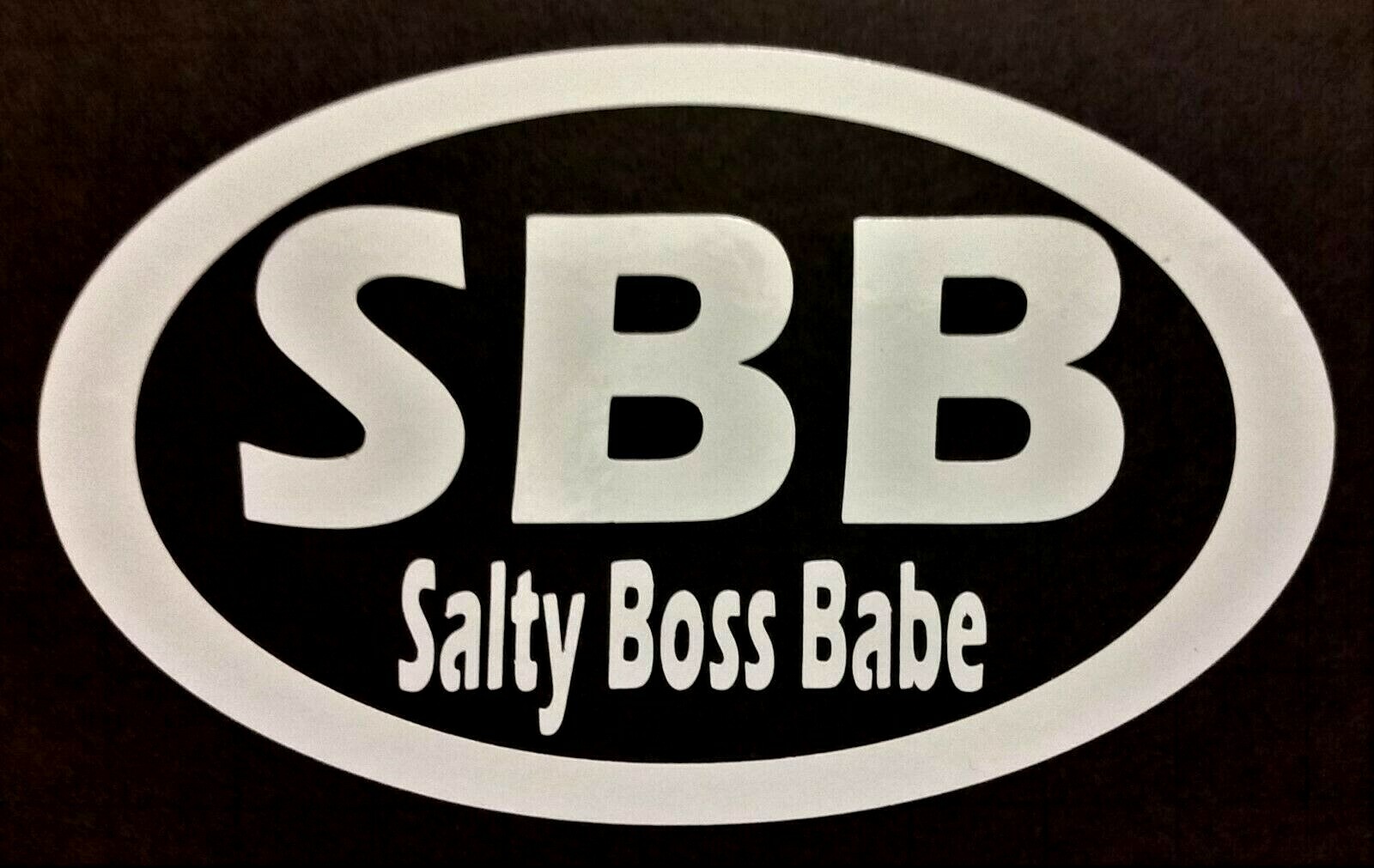 Vinyl Decal SALTY BOSS BABE Car Boat Kayak Window Salt Life Laptop Sticker Logo