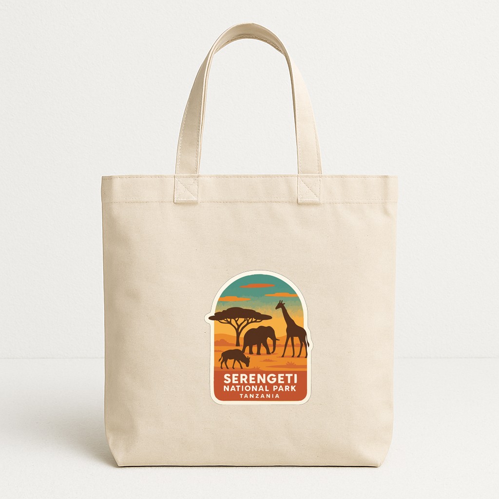 Serengeti National Park Tanzania Iron On Heat Transfer Vinyl HTV Symbolic