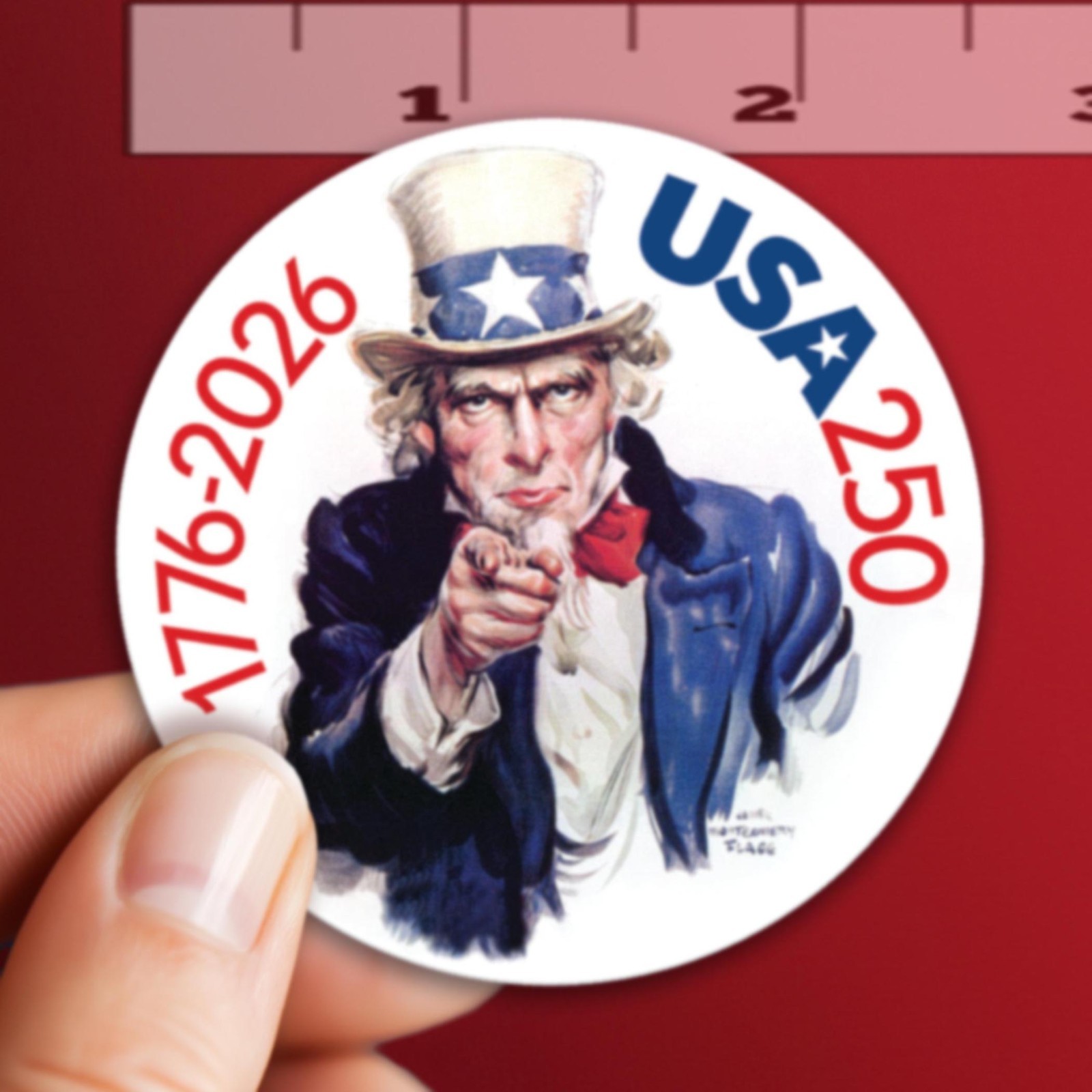USA Die Cut Stickers – vinyl decals America, Semiquincentennial, 250 Freedom