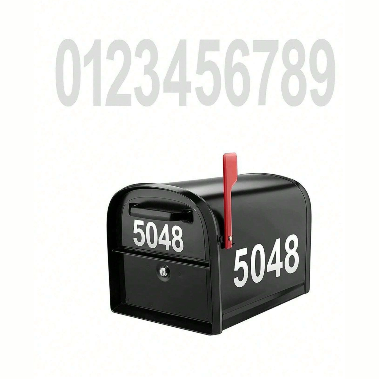 Super Reflective Mailbox Numbers Decal Address Sign House Number Vinyl Sticker