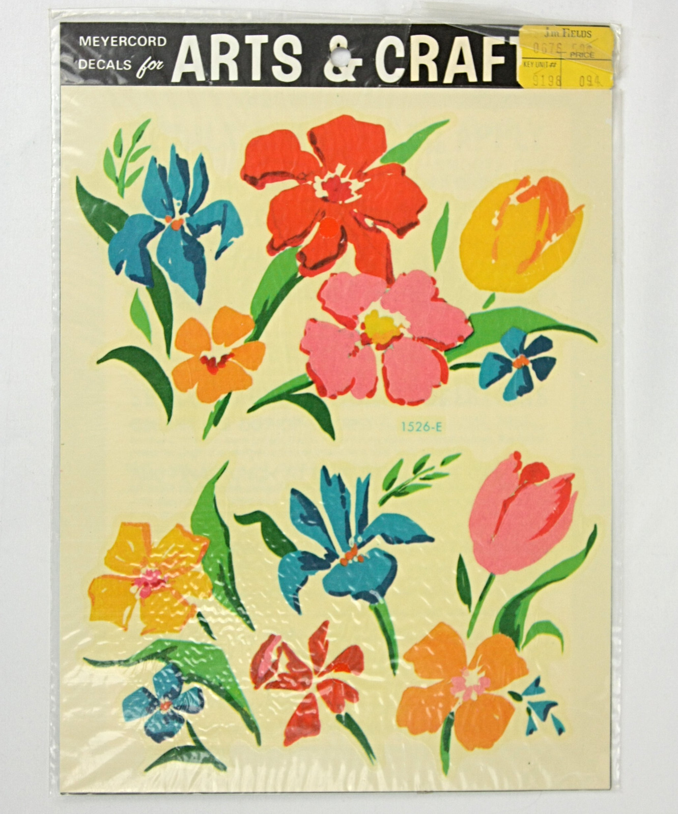 Vintage Meyercord Colorful Floral Bouquet Decals Stickers Set Crafts Wood NEW