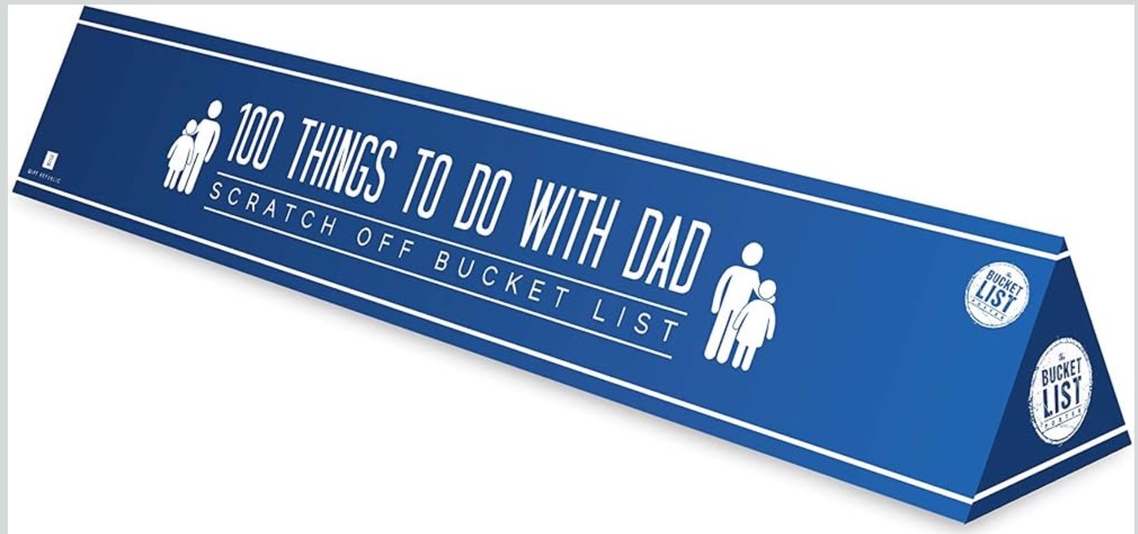 Bucket List 100 Things To Do With Dad Scratch Off Poster Checklist NIB
